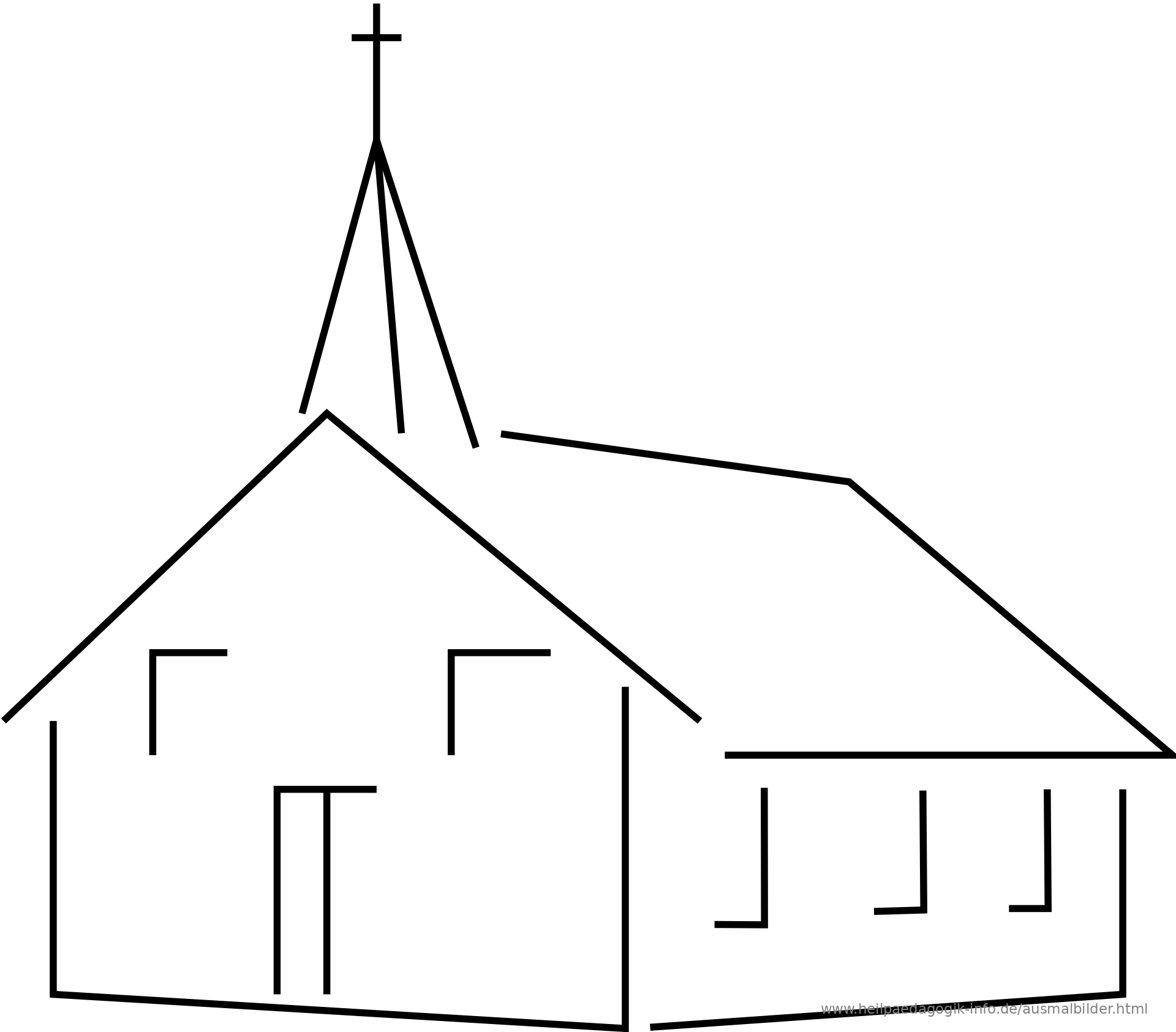 Ausmalbilder Kirche