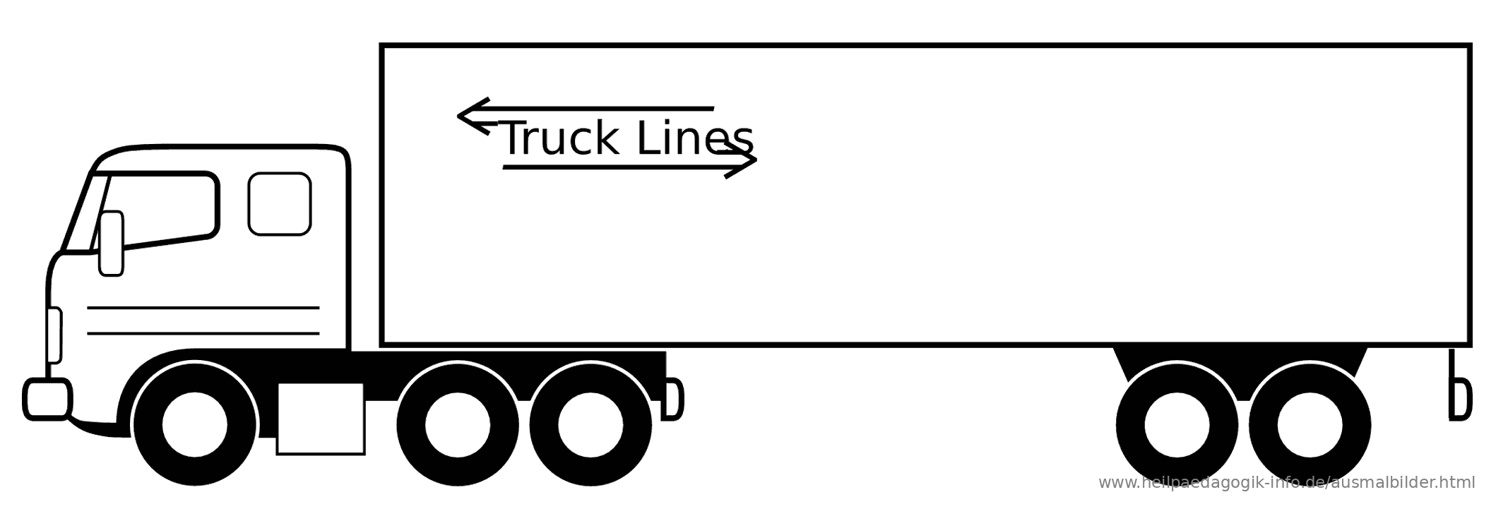 ausmalbilder lkws, trucks