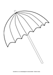 Ausmalbild Malvorlage Regenschirm