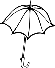 Ausmalbild Malvorlage Regenschirm