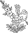 Ausmalbild Malvorlage Blumen