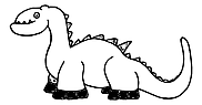 Ausmalbild Malvorlage Dinosaurier