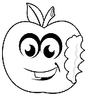 Ausmalbild Malvorlage Apfel