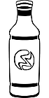 Ausmalbild Malvorlage Flasche
