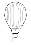Ausmalbild Malvorlage Heißluftballon