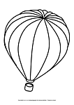 Ausmalbilder Heißluftballons