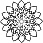 Ausmalbild Malvorlage Mandala Blume