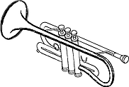 Ausmalbild Malvorlage Trompete