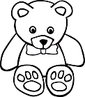 Ausmalbild Malvorlage Teddybär