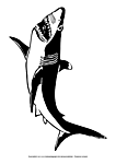 Ausmalbild Malvorlage Hai