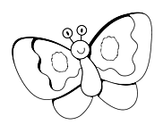 Ausmalbild Malvorlage Schmetterling