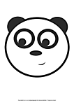 Ausmalbild Malvorlage Panda