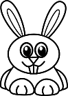 Ausmalbild Malvorlage Kaninchen