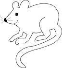 Ausmalbild Malvorlage Maus