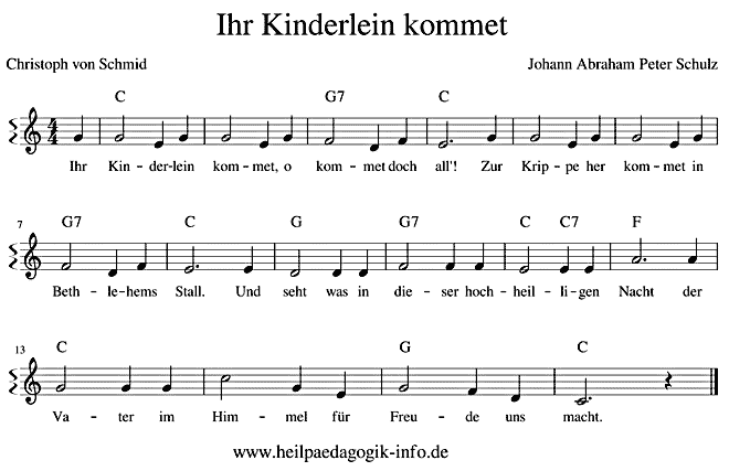 noten Ihr Kinderlein kommet