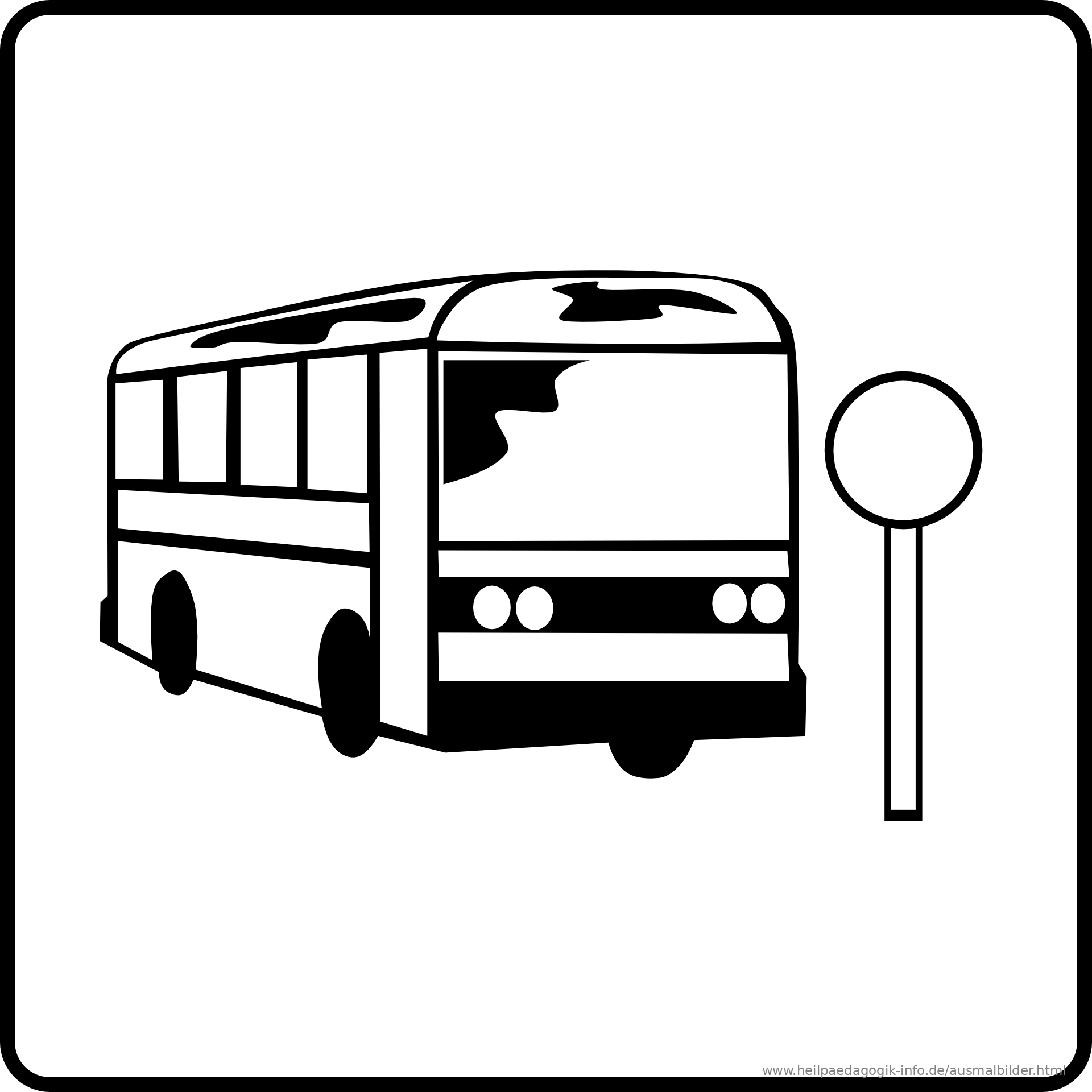 Ausmalbilder Busse
