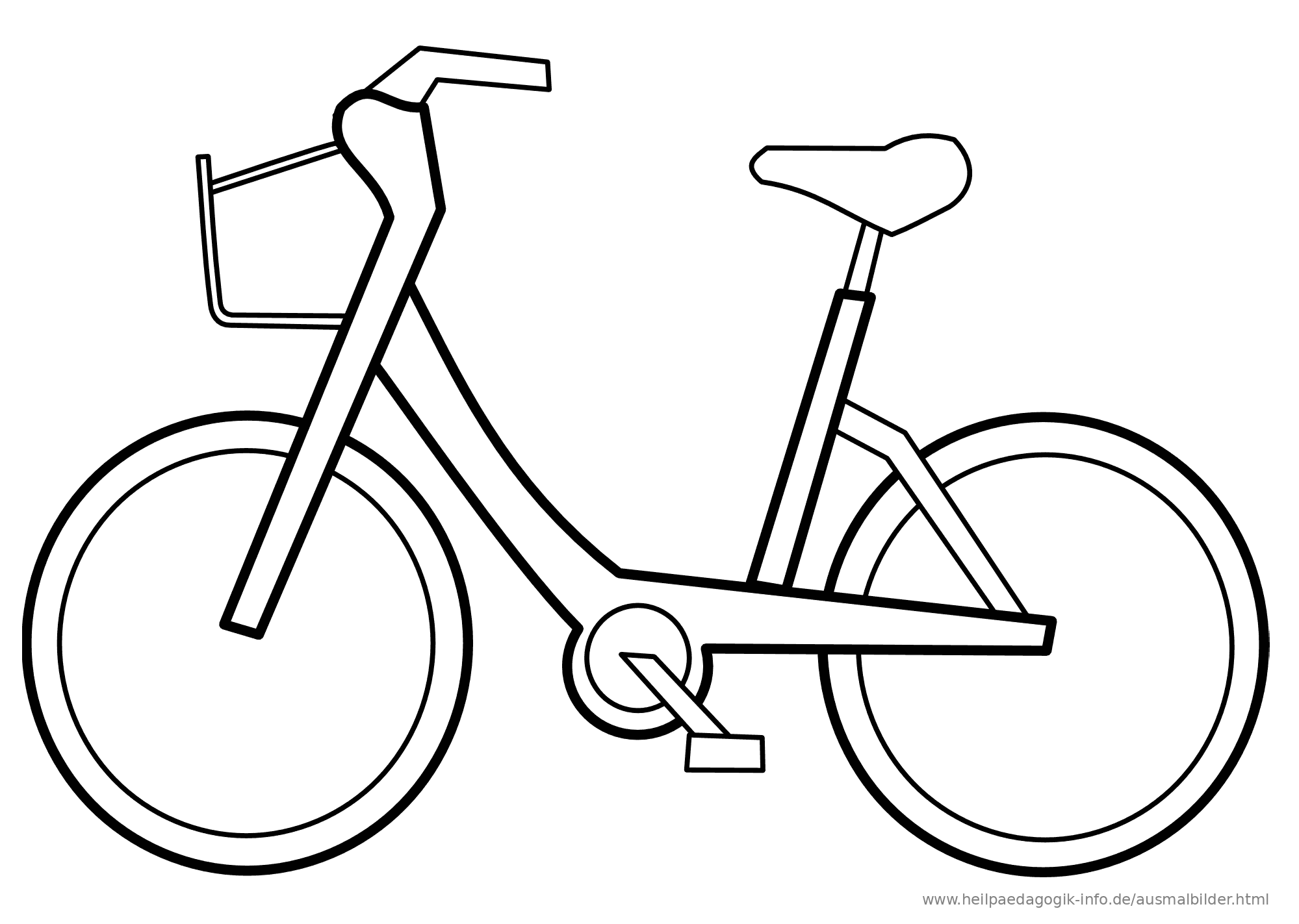 gratis ausmalbilder fahrräder  ausmalbilder