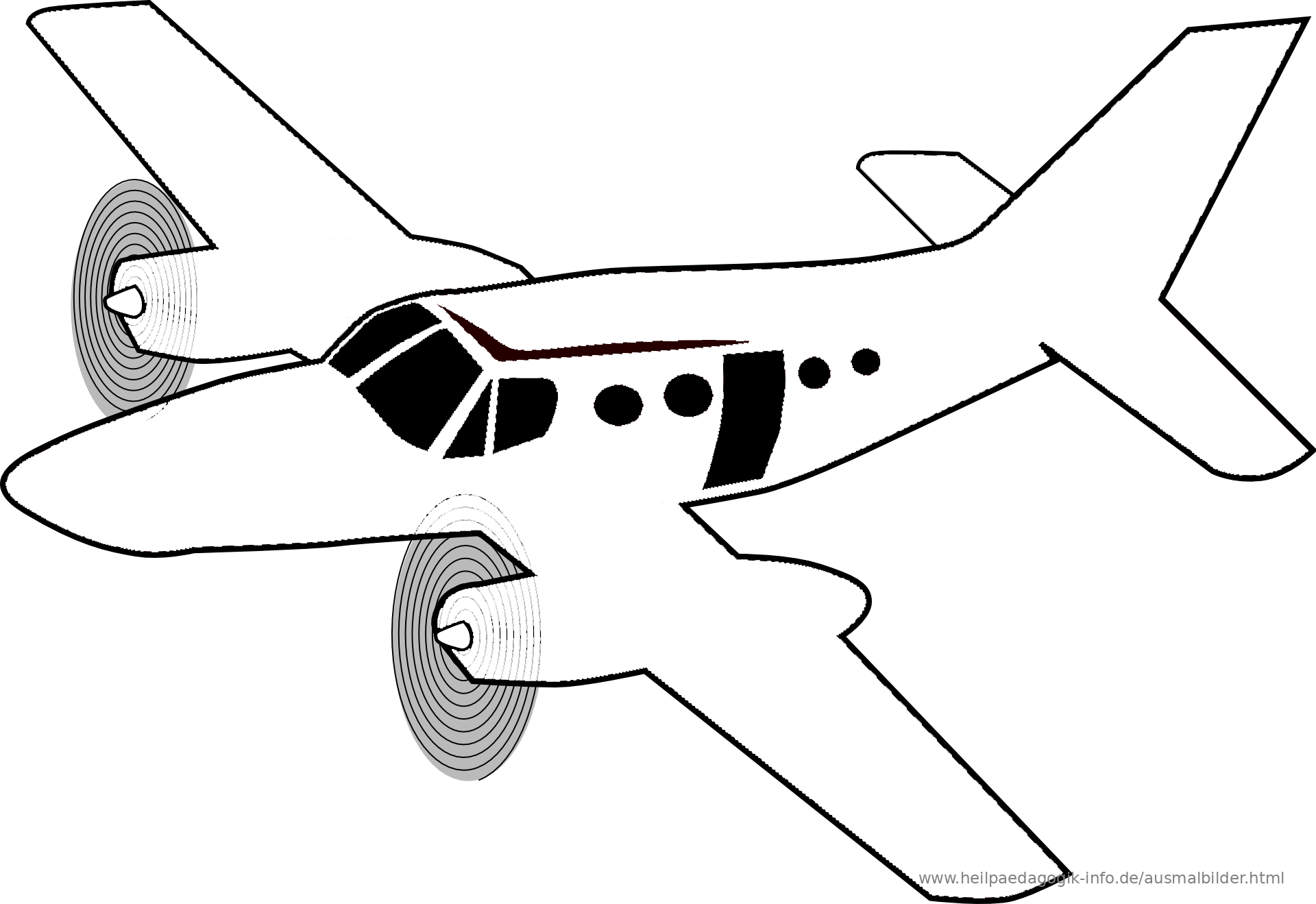 Ausmalbilder Flugzeuge