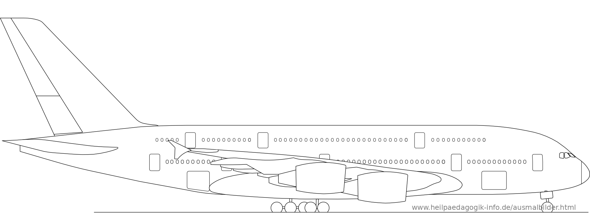 Ausmalbilder Flugzeuge