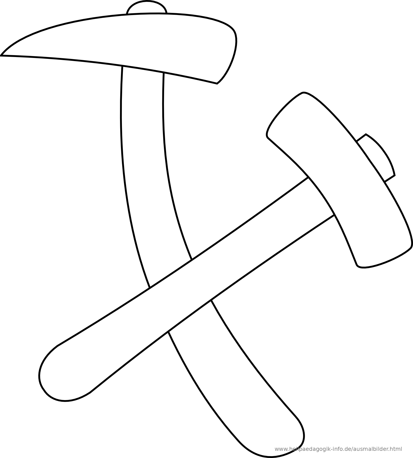 hammer malvorlage Coloring and Malvorlagan