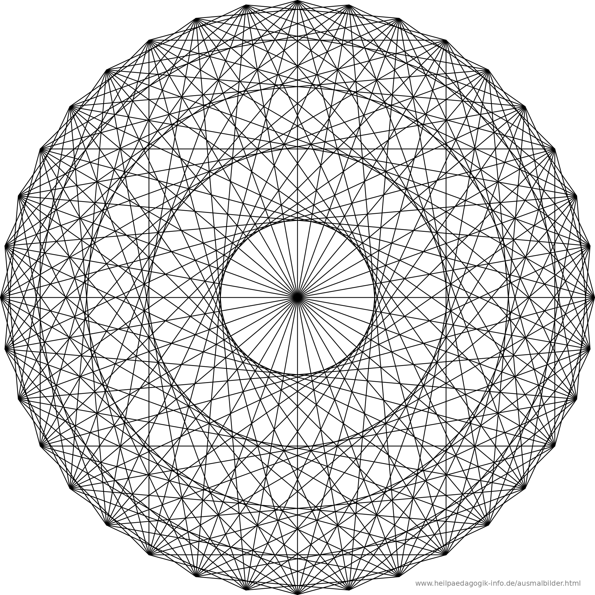 Ausmalbilder Mandalas