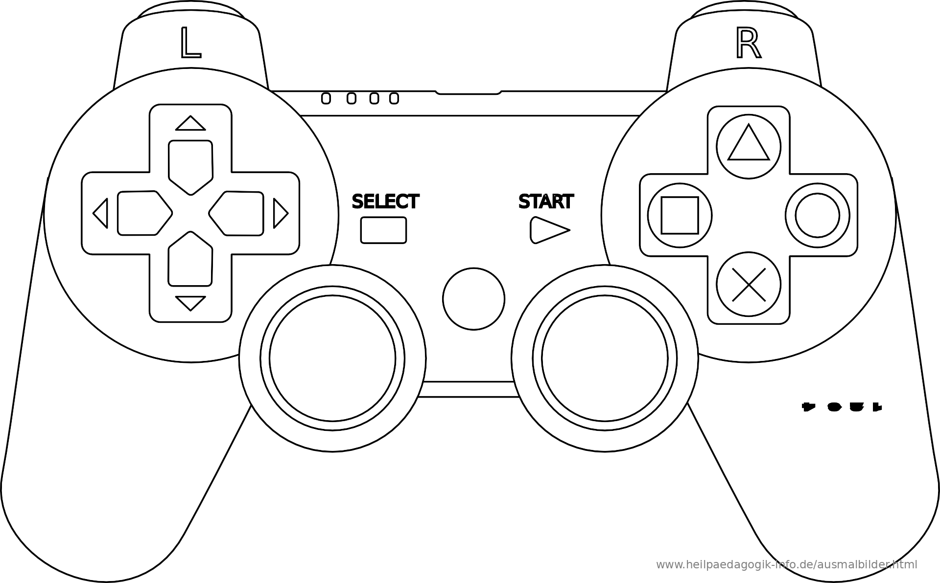 Ps4 Controller Coloring Pages