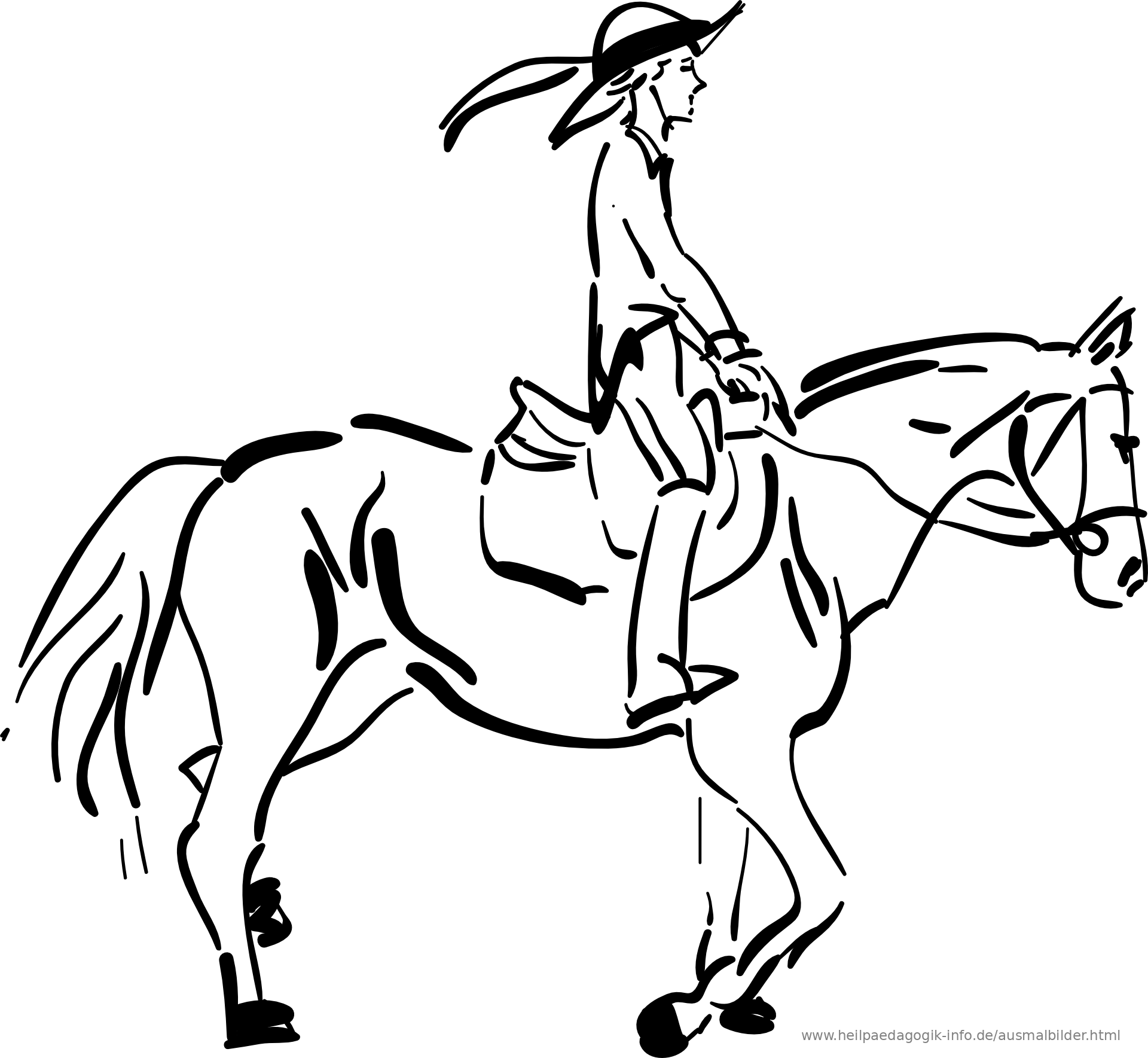 Cowboy Riding Horse Coloring Pages Cowboy Riding Horse Coloring Pages