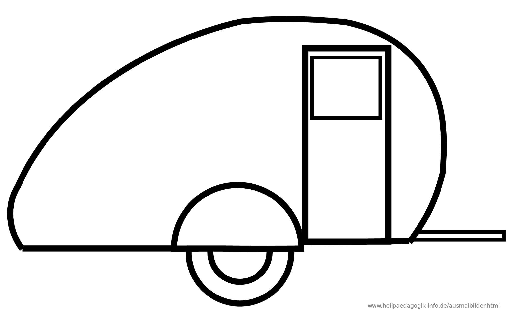 malvorlagen auto mit wohnwagen  kostenlos zum ausdrucken
